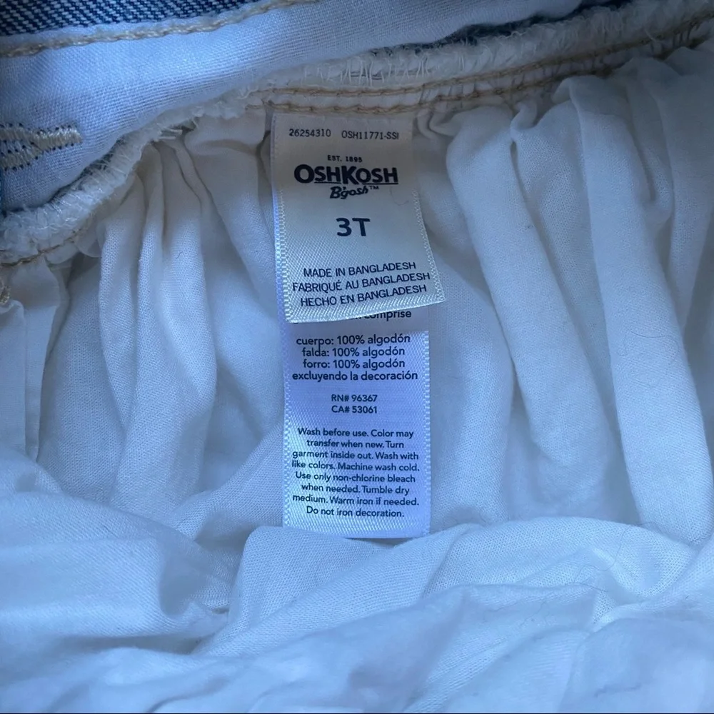 Oshkosh Baby Denim Eyelet Jumper